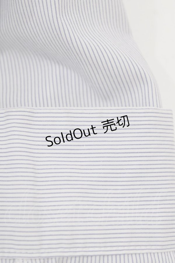 画像5: Jane Marple Dans Le Salon / ストライプブラウス  サックス H-26-02-17-027-JM-BL-KB-ZH (5)