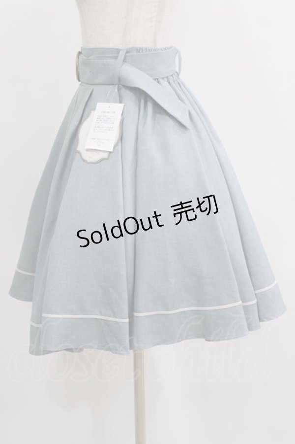画像2: Kurumi Collaboration / フレアマリンアカデミアスカート S サックス H-26-02-17-003-GO-SK-KB-ZH (2)