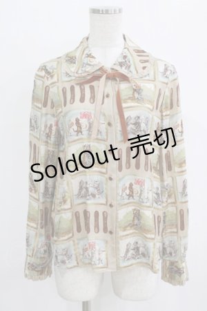 画像: Jane Marple / ラングドシャショコラブラウス  ライトベージュ H-26-02-17-030-JM-BL-KB-ZH