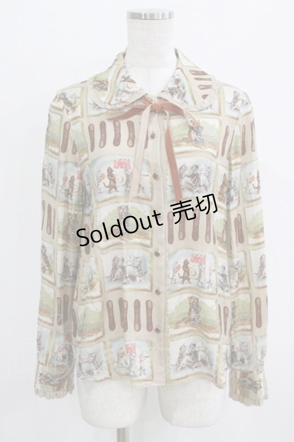 画像1: Jane Marple / ラングドシャショコラブラウス  ライトベージュ H-26-02-17-030-JM-BL-KB-ZH (1)