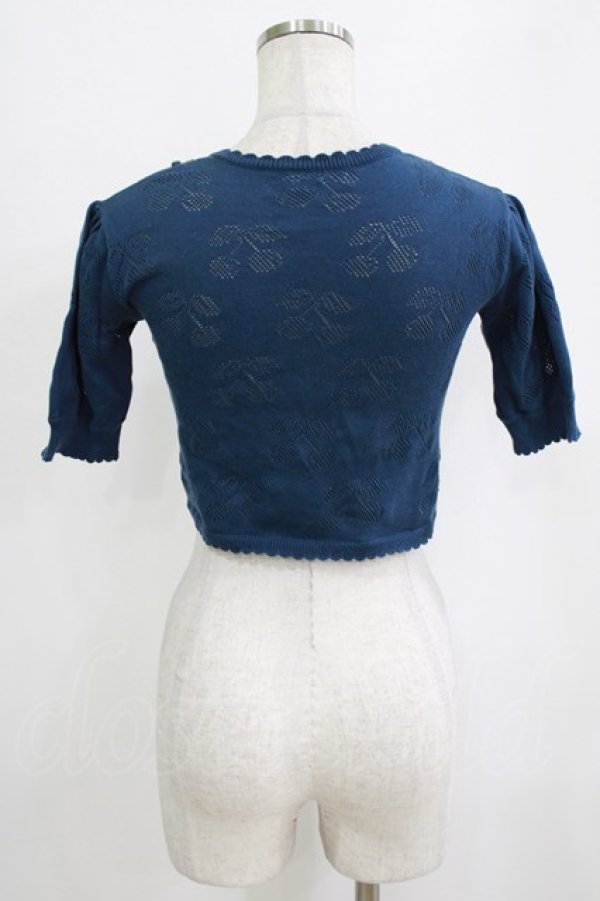 画像3: Shirley Temple / 透かし編みボレロ 160 ブルー H-26-02-17-032-ET-TO-KB-ZH (3)