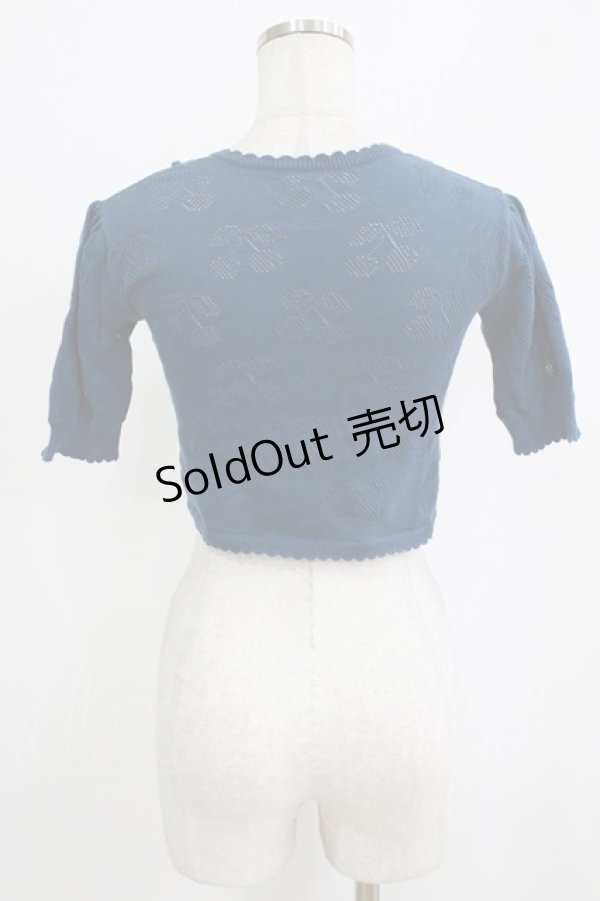 画像3: Shirley Temple / 透かし編みボレロ 160 ブルー H-26-02-17-032-ET-TO-KB-ZH (3)