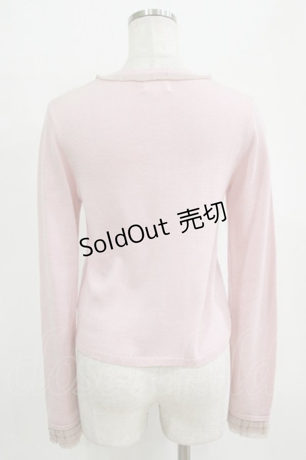 画像3: Shirley Temple / リボンパールカーディガン 160 ピンク H-26-02-17-034-ET-TO-KB-ZH (3)