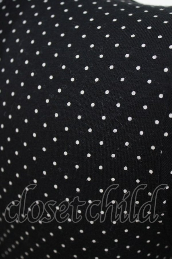 画像4: Emily Temple cute / バックリボンドットハイネックカットソー  ブラック H-26-02-17-035-ET-TO-KB-ZH (4)