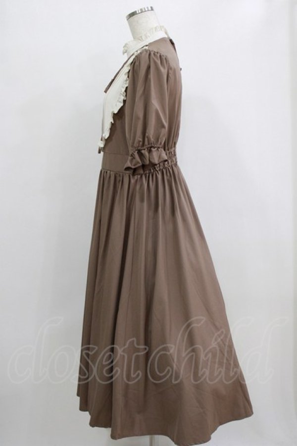 画像2: m petit by misako / ナシジムジキリカエワンピース M ブラウン H-26-02-17-004-LO-OP-KB-ZH (2)