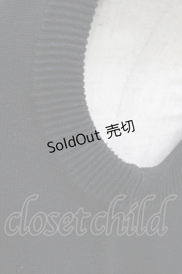 画像5: PUTUMAYO / ロゴ刺繍ニットベスト  黒×赤 H-26-02-17-040-PT-TO-AK-ZH (5)