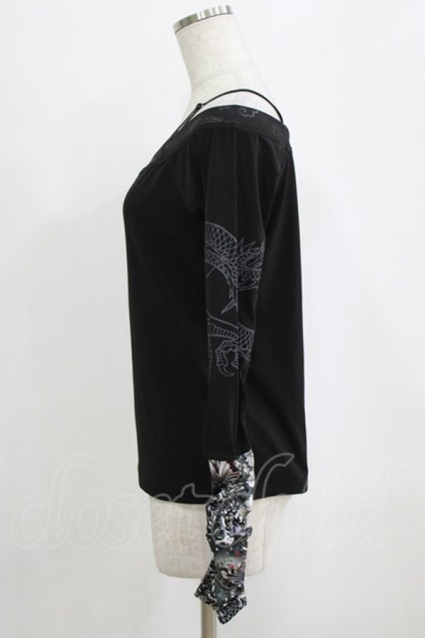 画像2: Qutie Frash / オフショルインナー  ブラック H-26-02-17-042-QU-TO-KB-ZH (2)