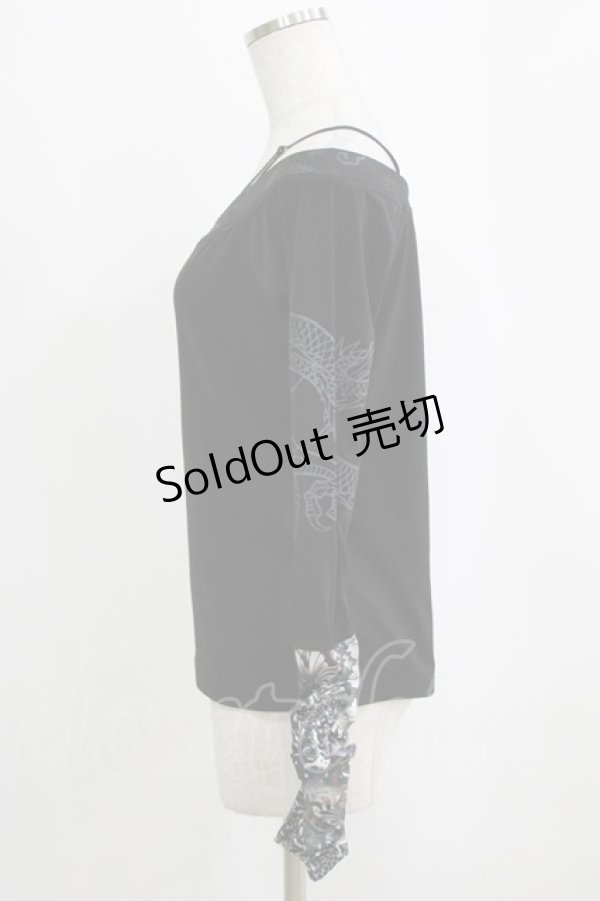 画像2: Qutie Frash / オフショルインナー  ブラック H-26-02-17-042-QU-TO-KB-ZH (2)