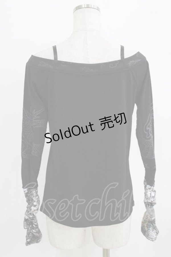 画像3: Qutie Frash / オフショルインナー  ブラック H-26-02-17-042-QU-TO-KB-ZH (3)