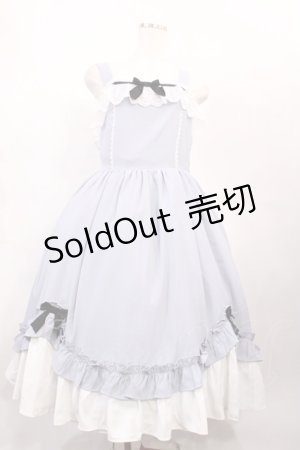 画像: Chalmiere / 不思議の国のジャンパースカート M サックス H-26-02-17-1001-0-OP-NS-ZH