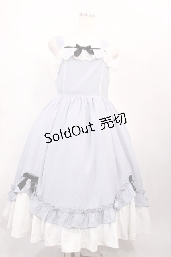 画像1: Chalmiere / 不思議の国のジャンパースカート M サックス H-26-02-17-1001-0-OP-NS-ZH (1)