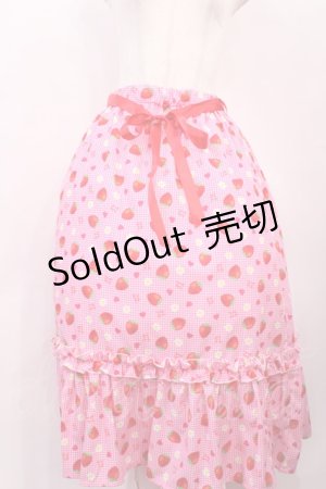画像: Nile Perch / いちご柄スカート Free ピンク H-26-02-17-1006-LO-SK-NS-ZH