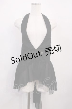 画像: axes femme / 裾シフォンジレ M ブラック H-26-02-17-1011-AX-TO-NS-ZH