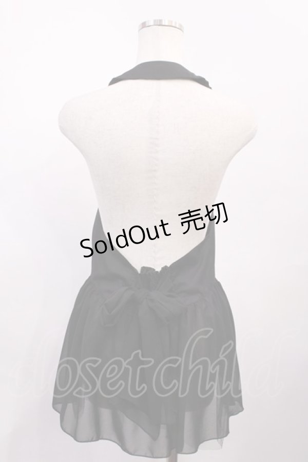 画像2: axes femme / 裾シフォンジレ M ブラック H-26-02-17-1011-AX-TO-NS-ZH (2)