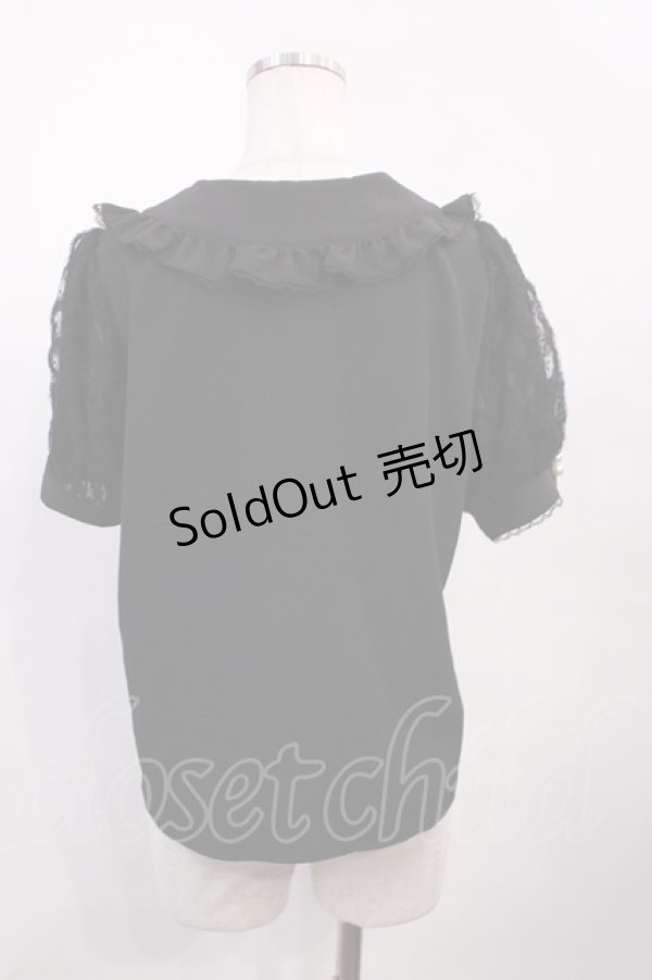 画像2: Lily Merry / リボンブラウス L ブラック H-26-02-17-1012-LO-BL-NS-ZH (2)