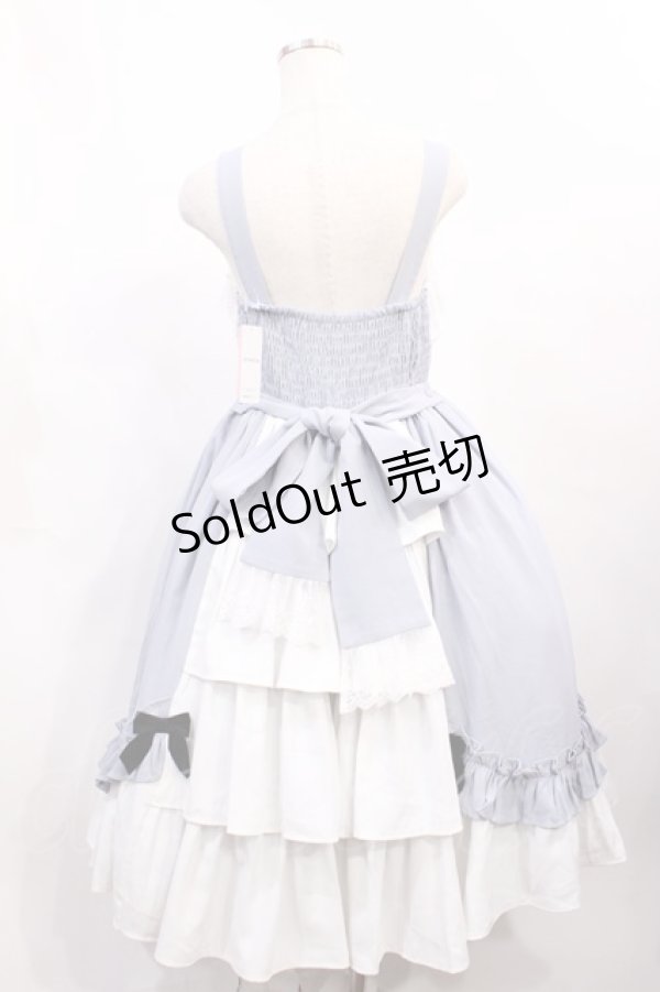 画像3: Chalmiere / 不思議の国のジャンパースカート M サックス H-26-02-17-1001-0-OP-NS-ZH (3)