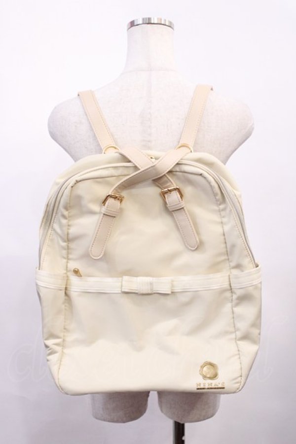 画像1: m petit by misako / NINA'S コラボ AM2WAYリュック  アイボリー H-26-02-17-1017-LO-BG-NS-ZH (1)