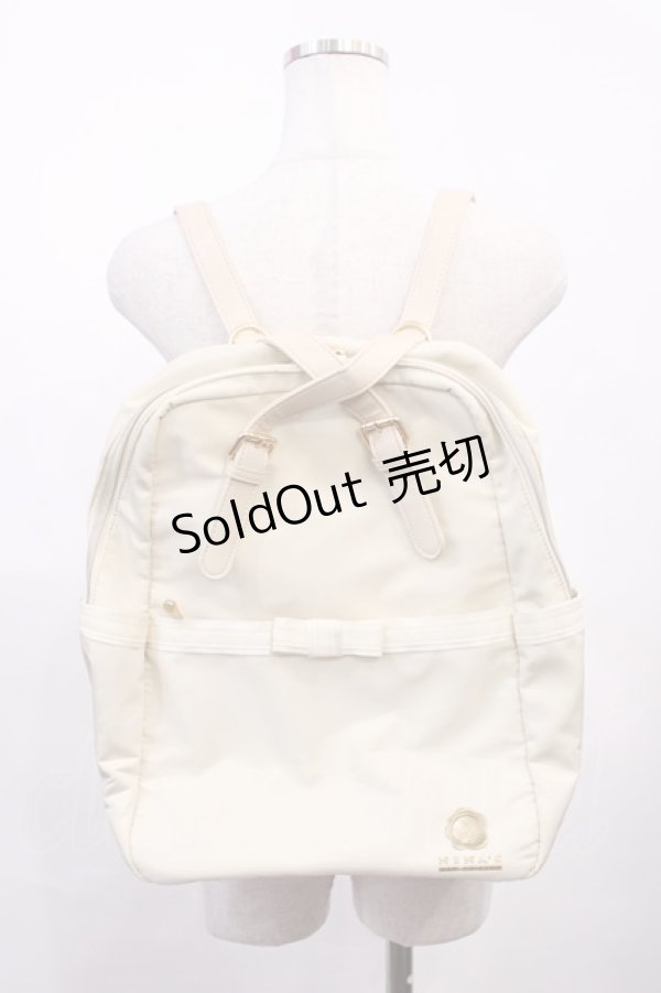 画像1: m petit by misako / NINA'S コラボ AM2WAYリュック  アイボリー H-26-02-17-1017-LO-BG-NS-ZH (1)