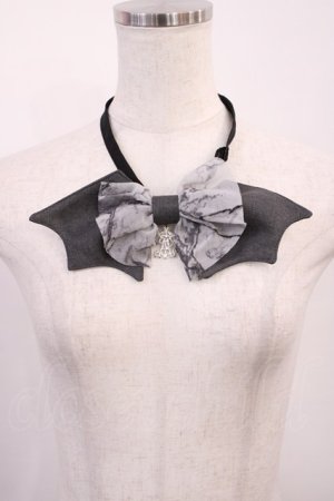 画像: ALICE and the PIRATES / Spooky Shadow コウモリ蝶タイ  グレー H-26-02-17-1018-PA-ZA-NS-ZH