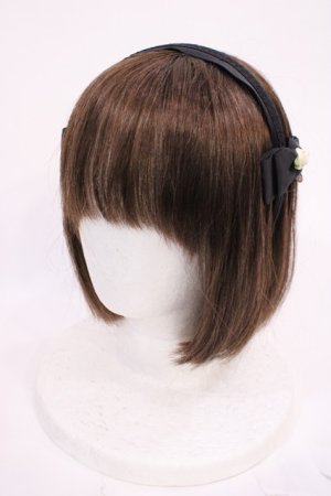 画像: m petit by misako / NINA'sコラボ AM*NIフラワーカチューシャ  ブラック H-26-02-17-1019-LO-AC-NS-ZH