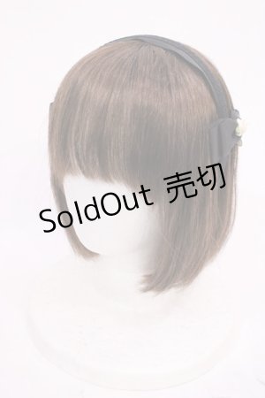 画像: m petit by misako / NINA'sコラボ AM*NIフラワーカチューシャ  ブラック H-26-02-17-1019-LO-AC-NS-ZH