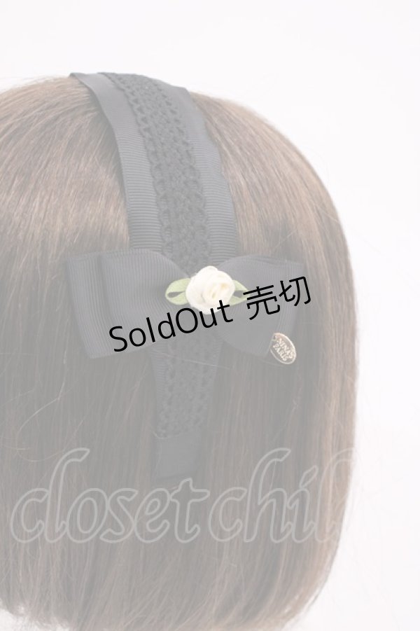 画像2: m petit by misako / NINA'sコラボ AM*NIフラワーカチューシャ  ブラック H-26-02-17-1019-LO-AC-NS-ZH (2)