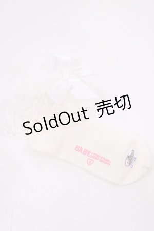 画像: BABY,THE STARS SHINE BRIGHT / ハートレースクルー丈ソックス  オフ H-26-02-17-1020-BA-ZA-NS-ZH