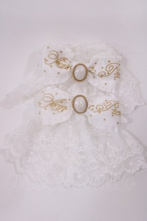 画像: Angelic Pretty / Princessロゴリボンお袖とめ  オフ H-26-02-17-1021-AP-ZA-NS-ZH