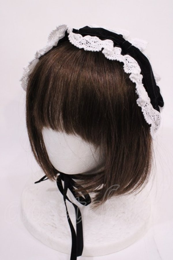 画像1: Eri Aino's collaboration / AE*ヘッドドレス  ブラック H-26-02-17-1029-EL-AC-NS-ZH (1)