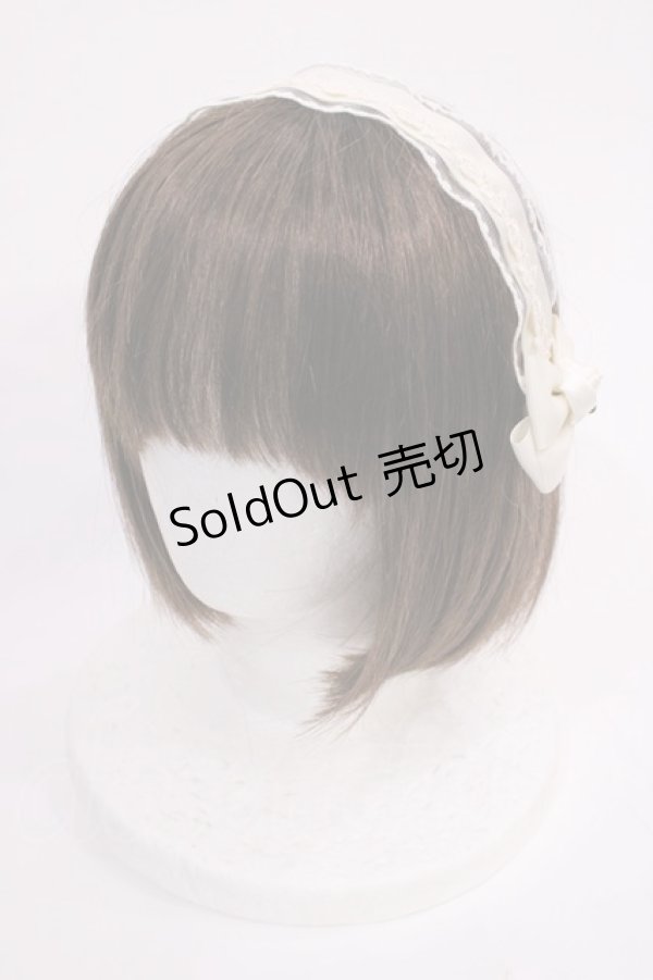 画像1: m petit by misako / AM*NIヘッドドレスA  アイボリー H-26-02-17-1032-LO-AC-NS-ZH (1)