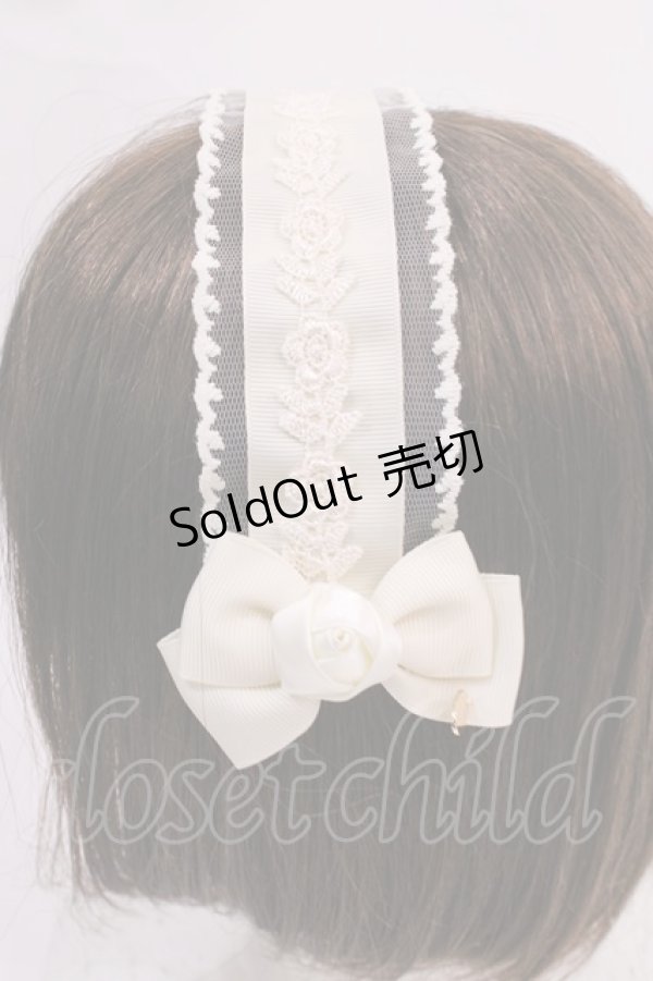 画像2: m petit by misako / AM*NIヘッドドレスA  アイボリー H-26-02-17-1032-LO-AC-NS-ZH (2)
