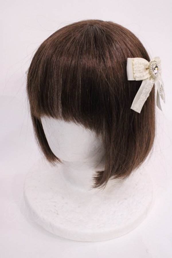 画像1: m petit by misako / AM2Pビジュークリップ  アイボリー H-26-02-17-1034-LO-ZA-NS-ZH (1)