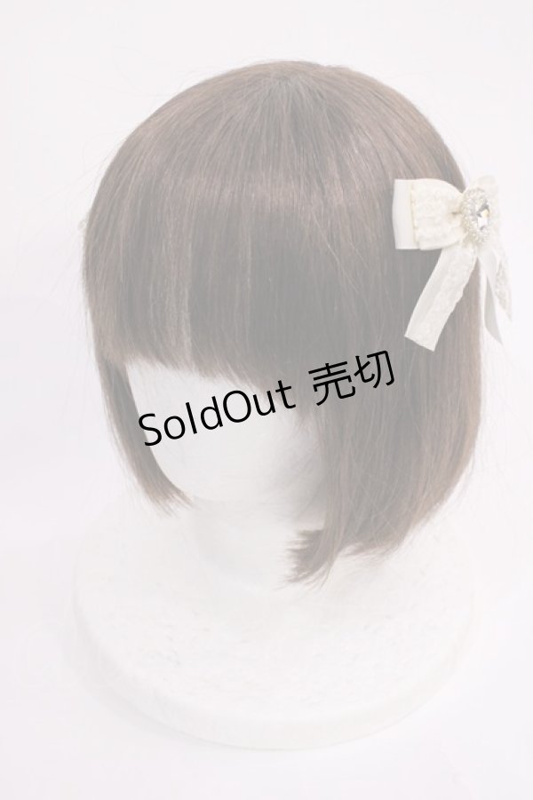 画像1: m petit by misako / AM2Pビジュークリップ  アイボリー H-26-02-17-1034-LO-ZA-NS-ZH (1)