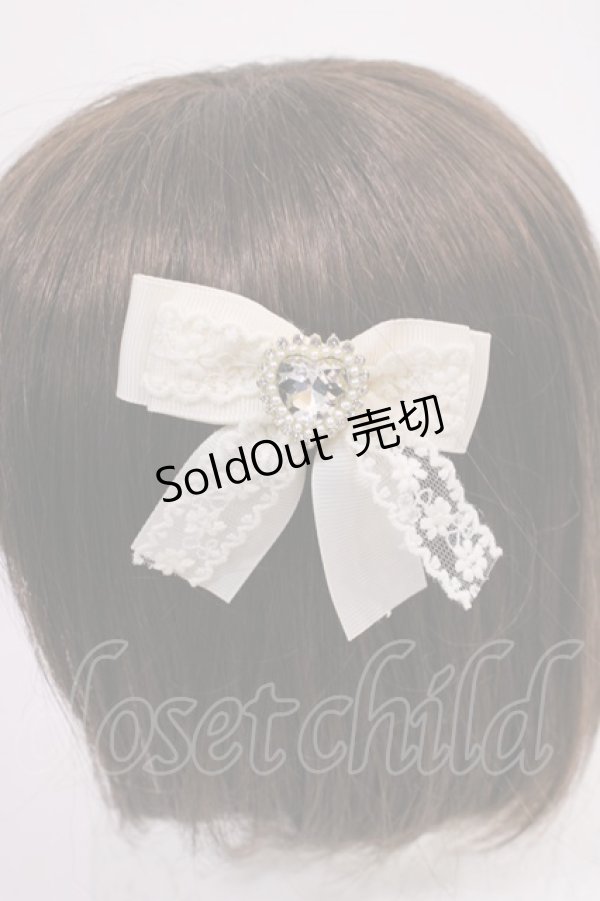 画像2: m petit by misako / AM2Pビジュークリップ  アイボリー H-26-02-17-1034-LO-ZA-NS-ZH (2)