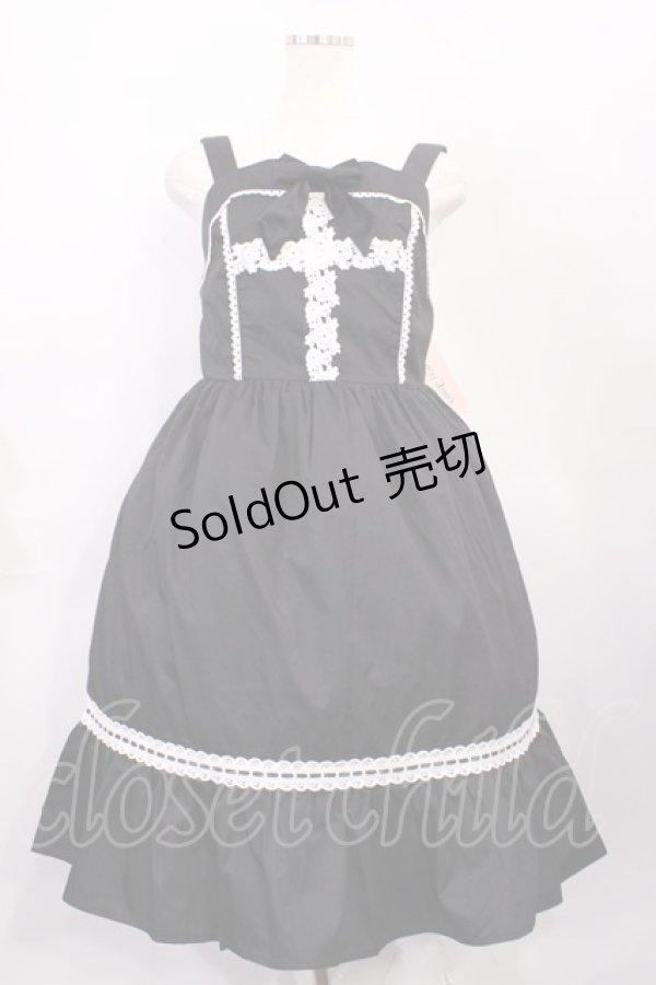 画像1: Eri Aino's collaboration / シャーロットの水曜日 ジャンパースカート L ブラック H-26-02-17-1003-EL-OP-NS-ZH (1)