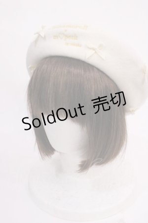 画像: m petit by misako / サンリオキャラクターズコラボ シナモロール ベレー  オフ H-26-02-17-1040-LO-AC-NS-ZH