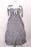 画像1: Nile Perch / ギンガムチェックジャンパースカート Free ブラック H-26-02-17-1004-LO-OP-NS-ZH (1)