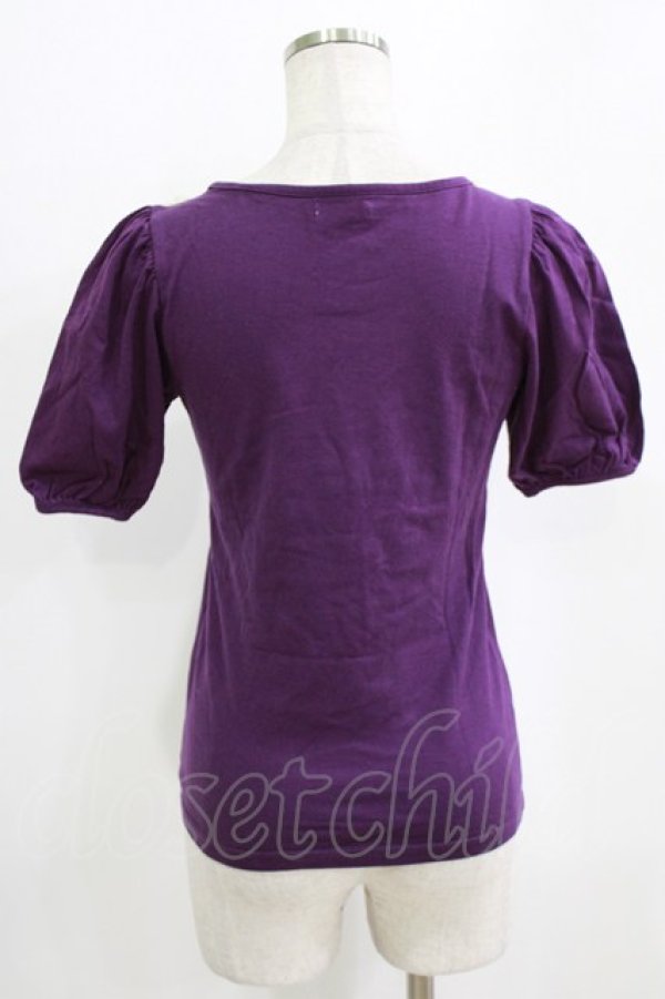 画像3: Emily Temple cute / チュールレースパフカットソー  パープル H-26-02-17-047-ET-TO-KB-ZH (3)