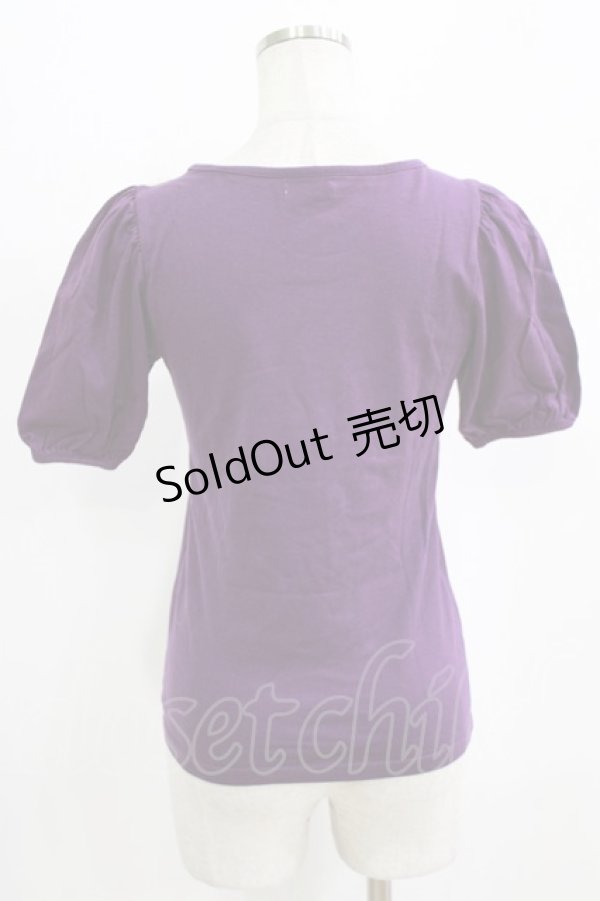 画像3: Emily Temple cute / チュールレースパフカットソー  パープル H-26-02-17-047-ET-TO-KB-ZH (3)