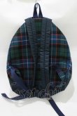 画像2: Jane Marple / タータンチェックリュックサック  グリーン×ネイビーチェック H-26-02-17-052-JM-BG-KB-ZH (2)