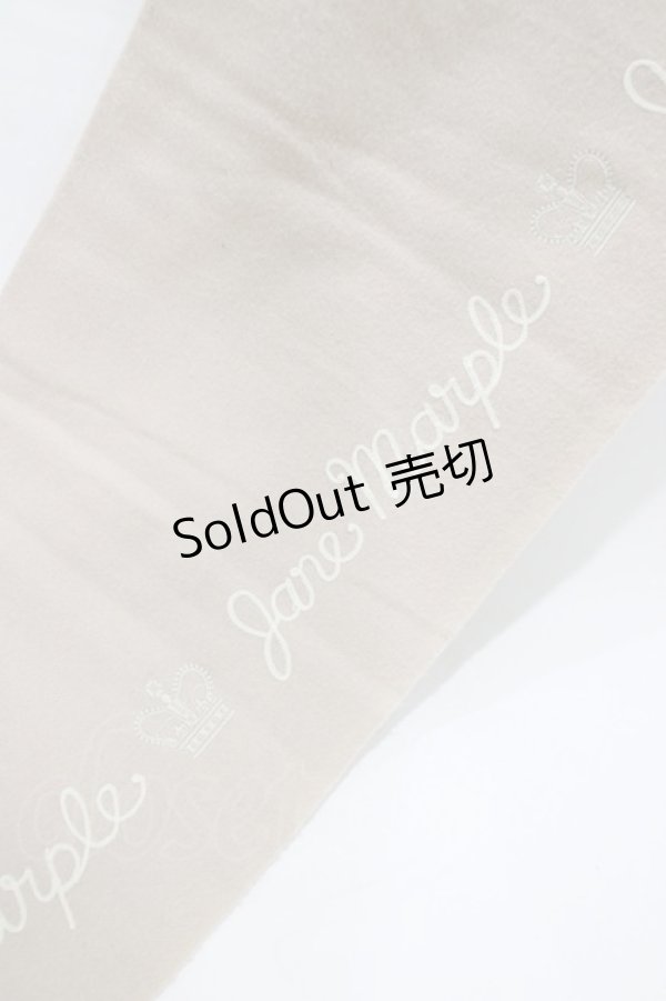 画像2: Jane Marple / エンブロイダリーストール  ベージュ H-26-02-17-054-JM-ZA-KB-ZH (2)