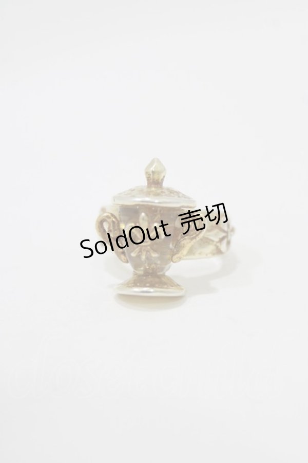 画像1: Jane Marple / 百合紋章グラスリング 約12号 ゴールド H-26-02-17-064-JM-AC-KB-ZH (1)