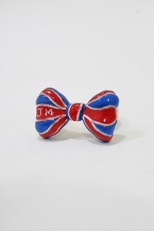 画像: Jane Marple / Londonリボンのリング 約11号 トリコロール×ゴールド H-26-02-17-066-JM-AC-KB-ZH