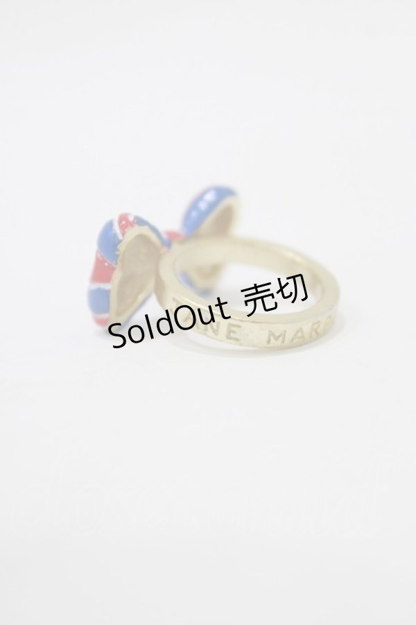 画像2: Jane Marple / Londonリボンのリング 約11号 トリコロール×ゴールド H-26-02-17-066-JM-AC-KB-ZH (2)