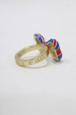 画像3: Jane Marple / Londonリボンのリング 約11号 トリコロール×ゴールド H-26-02-17-066-JM-AC-KB-ZH (3)