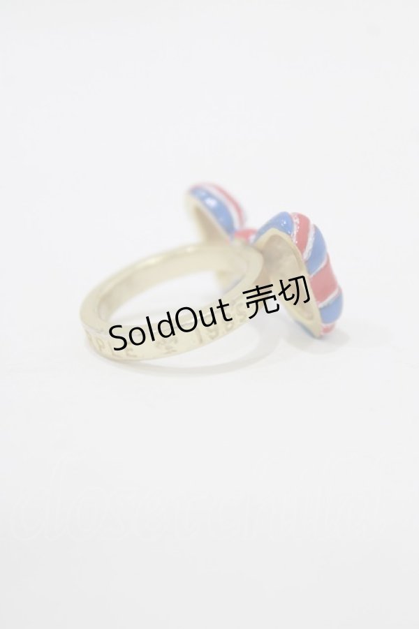 画像3: Jane Marple / Londonリボンのリング 約11号 トリコロール×ゴールド H-26-02-17-066-JM-AC-KB-ZH (3)