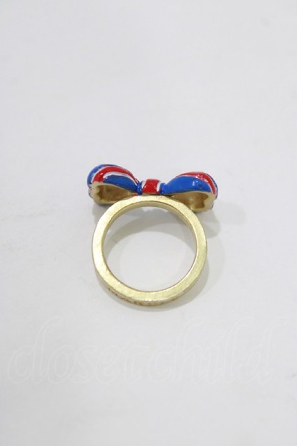 画像4: Jane Marple / Londonリボンのリング 約11号 トリコロール×ゴールド H-26-02-17-066-JM-AC-KB-ZH (4)