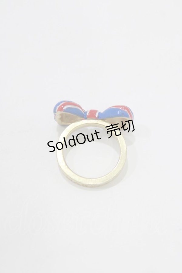 画像4: Jane Marple / Londonリボンのリング 約11号 トリコロール×ゴールド H-26-02-17-066-JM-AC-KB-ZH (4)