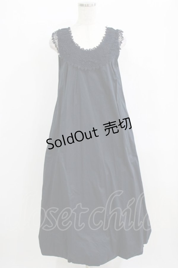 画像1: Jane Marple Dans Le Salon / コットンレースワンピース  ネイビー H-26-02-17-007-JM-OP-KB-ZH (1)