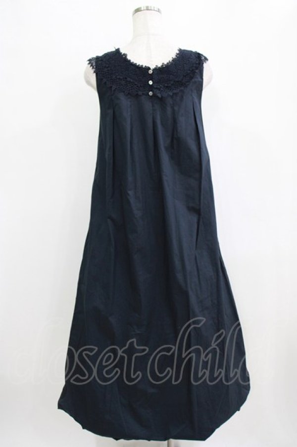 画像3: Jane Marple Dans Le Salon / コットンレースワンピース  ネイビー H-26-02-17-007-JM-OP-KB-ZH (3)